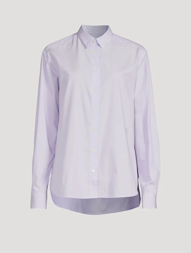 Signature Cotton Shirt Stripe Print