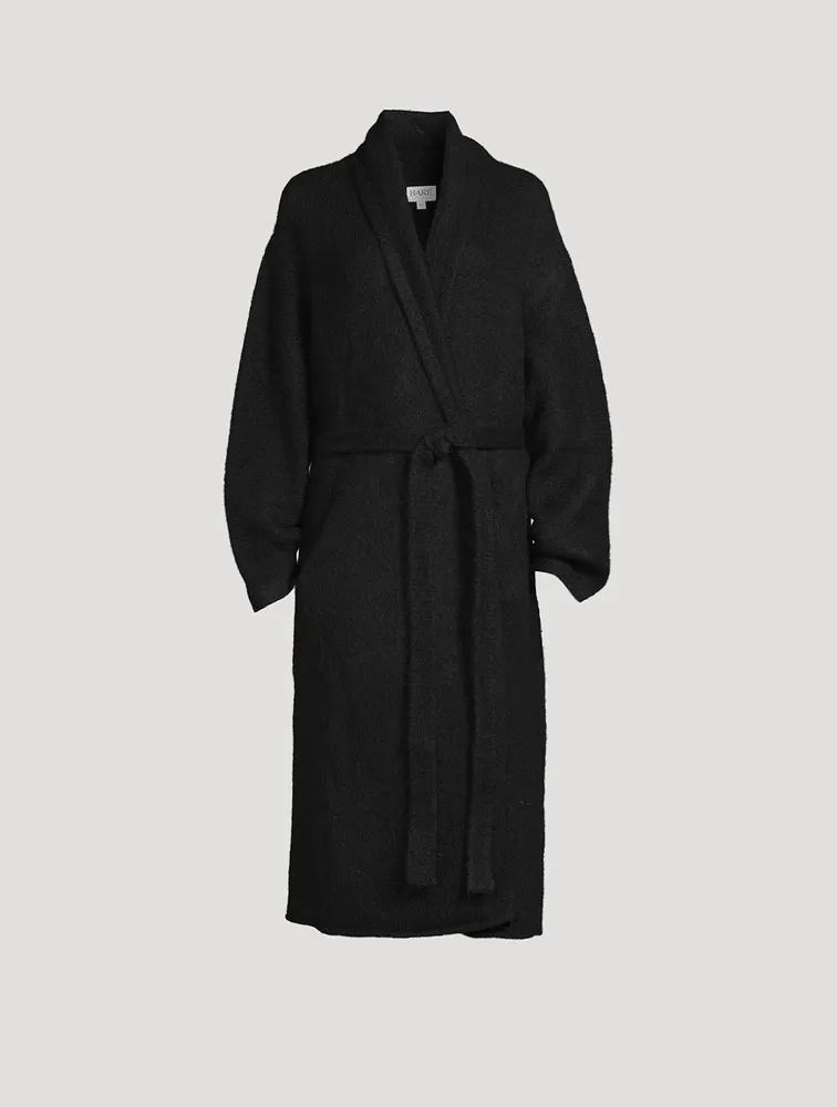 Felted Alpaca And Wool Wrap Coat