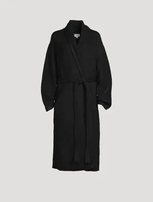 Felted Alpaca And Wool Wrap Coat