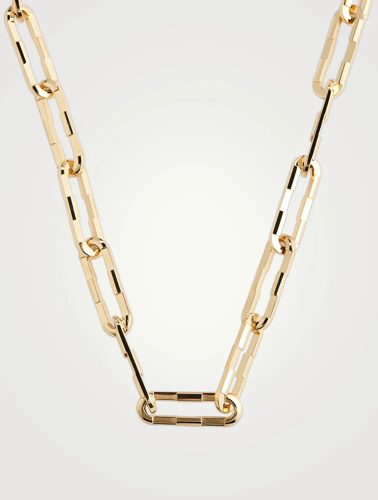 S Link To Love 18K Gold Necklace