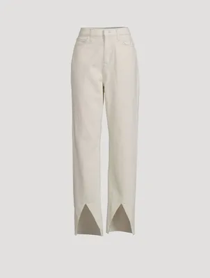 Ms. Hart Petal-Hem Straight Jeans