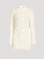 Layo Cable-Knit Cashmere Sweater Dress