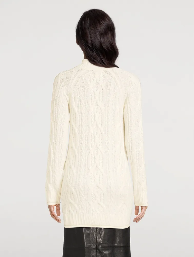 Layo Cable-Knit Cashmere Sweater Dress