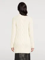 Layo Cable-Knit Cashmere Sweater Dress