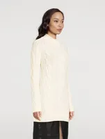 Layo Cable-Knit Cashmere Sweater Dress