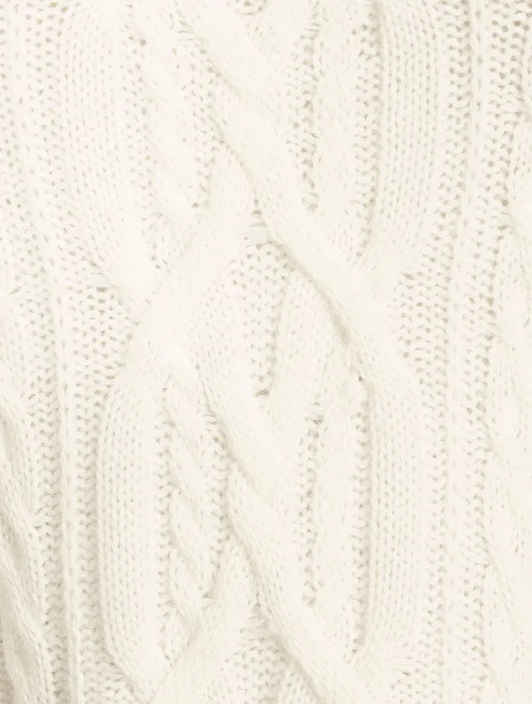 Layo Cable-Knit Cashmere Sweater Dress