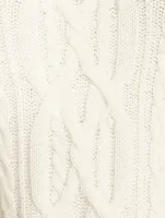 Layo Cable-Knit Cashmere Sweater Dress