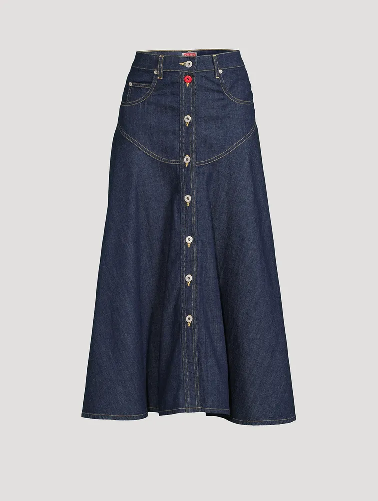 Denim Maxi Skirt