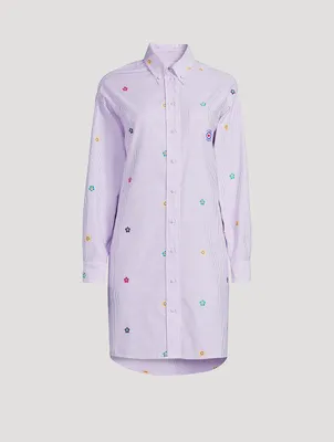 Kenzo Target Shirt Dress Stripe Print