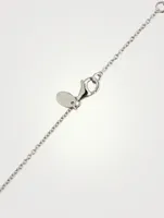 Medium Trinity 18K White Gold Necklace With Diamonds