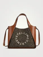 Stella Logo Herringbone Crossbody Tote Bag