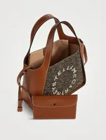 Stella Logo Herringbone Crossbody Tote Bag