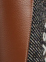 Stella Logo Herringbone Crossbody Tote Bag