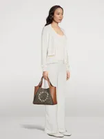 Stella Logo Herringbone Crossbody Tote Bag