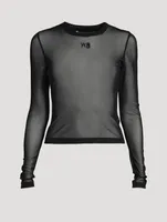 Long-Sleeve Mesh T-Shirt