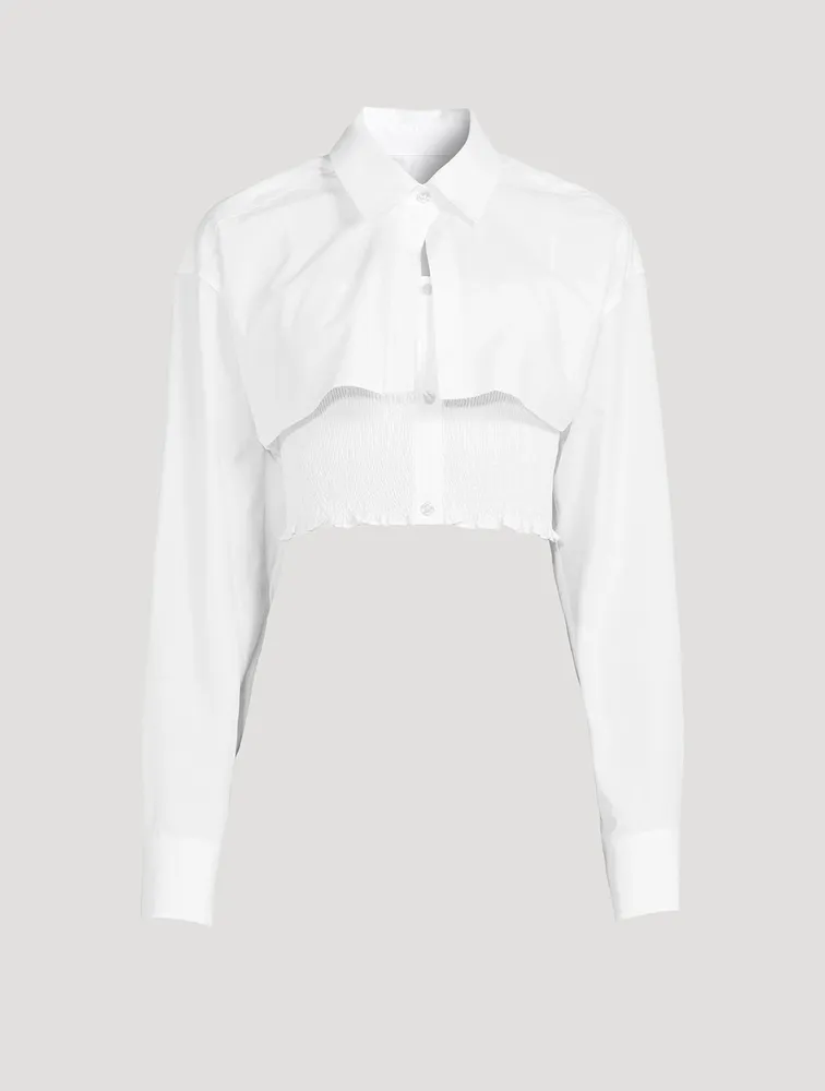 Smocked Cami Overshirt