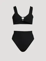 Jessica Heart Two-Piece Swim Set