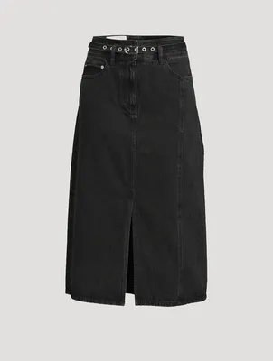 Denim Midi Skirt