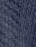 Superfine Curly Alpaca-Blend Cardigan