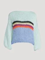 Stripes Galore Mohair-Blend Sweater
