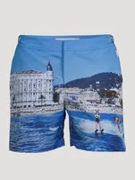 Bulldog Photographic Mid-Length Swim Shorts