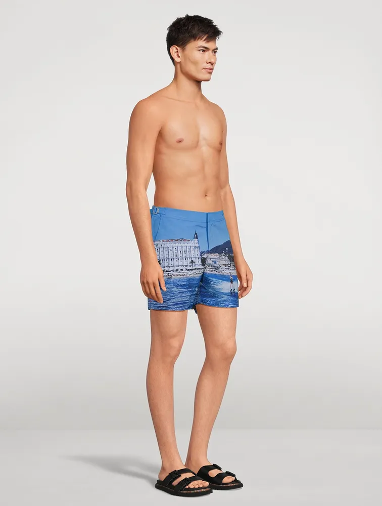 Bulldog Photographic Mid-Length Swim Shorts