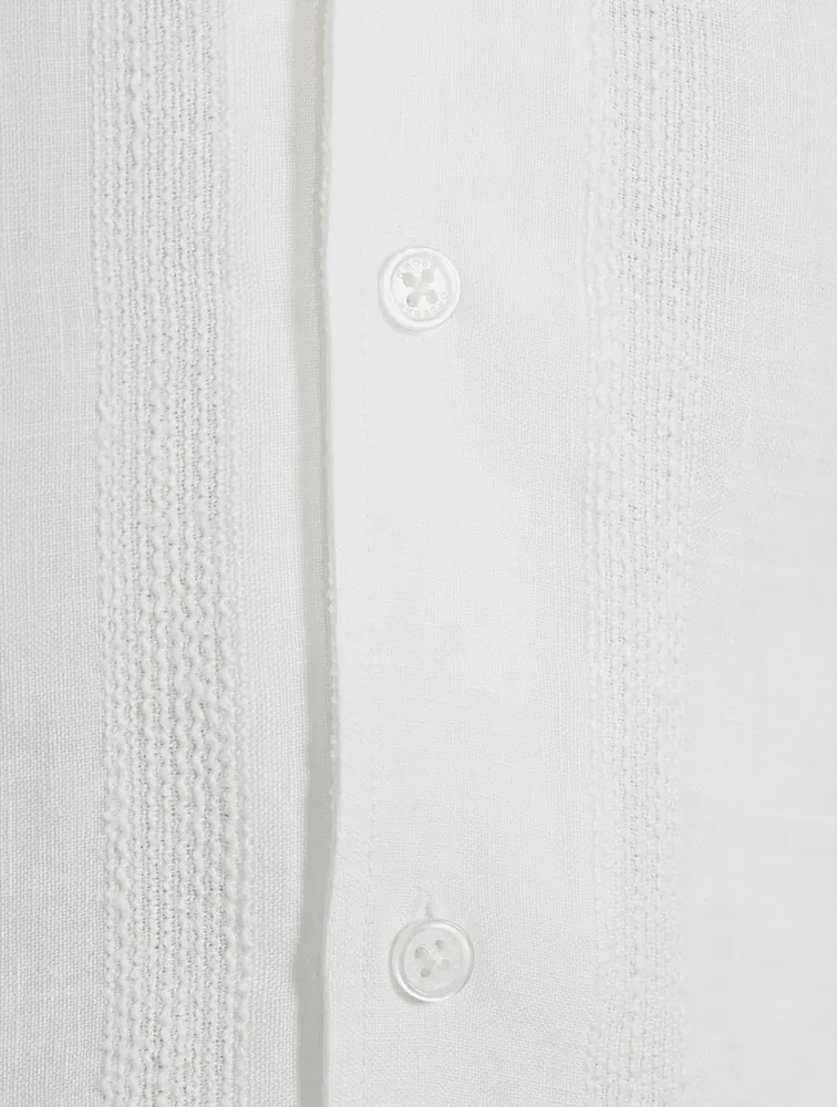 Hibbert Linen Shirt Woven Stripe