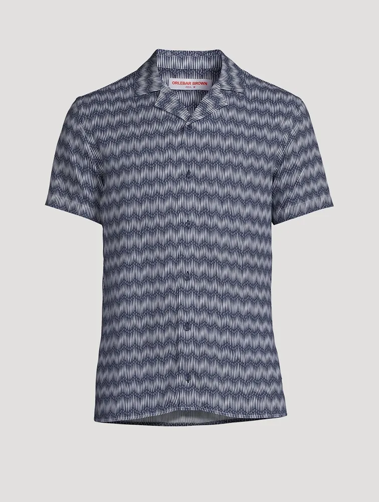 Travis Chevron Capri Collar Shirt