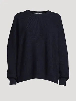 Cashmere Waffle Knit Sweater
