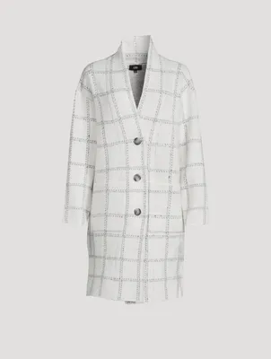 Nellie Coat Check Print