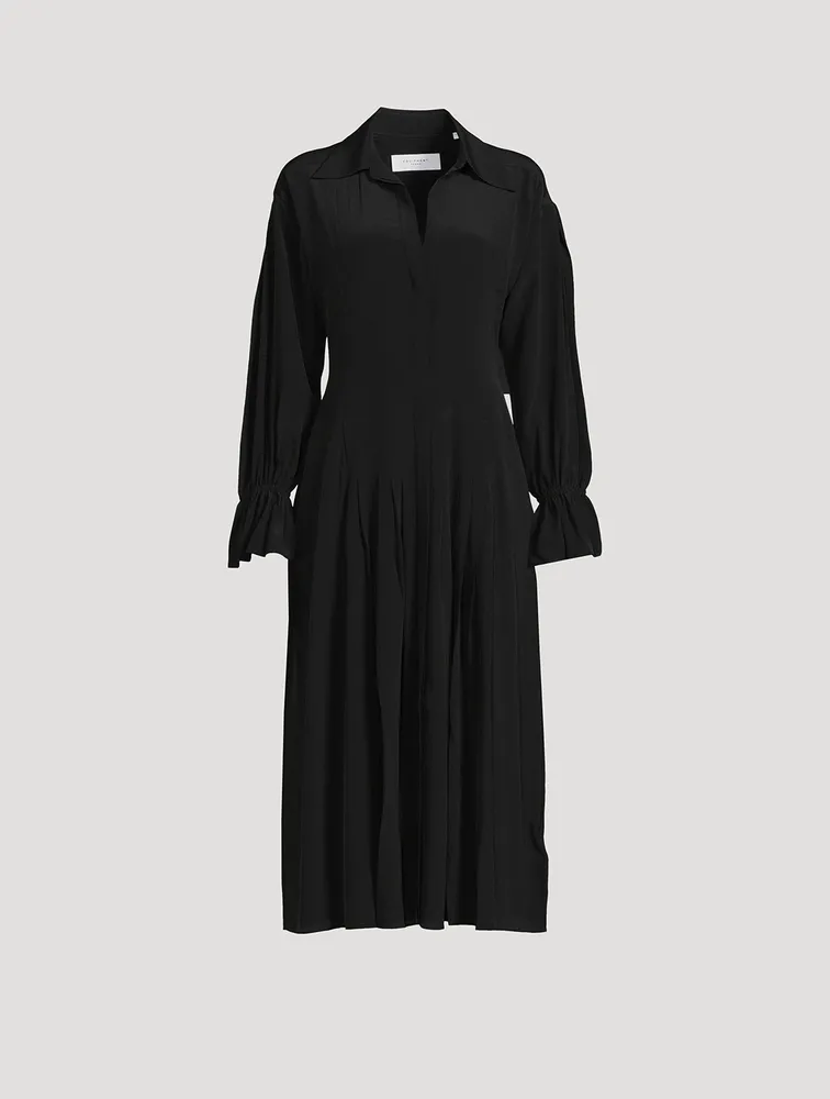 Briella Silk Shirt Dress