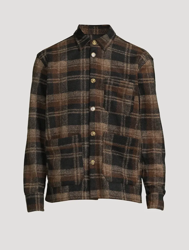 Ivy Wool-Blend Overshirt