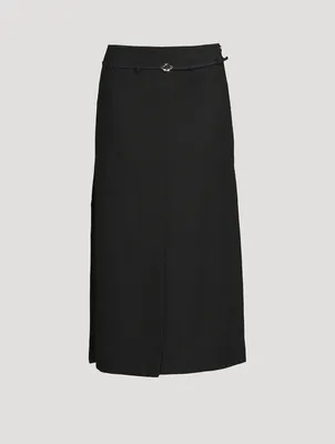 Cotton Suiting Maxi Skirt