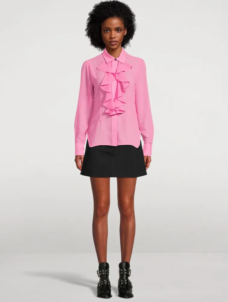 Chiffon Ruffled Shirt