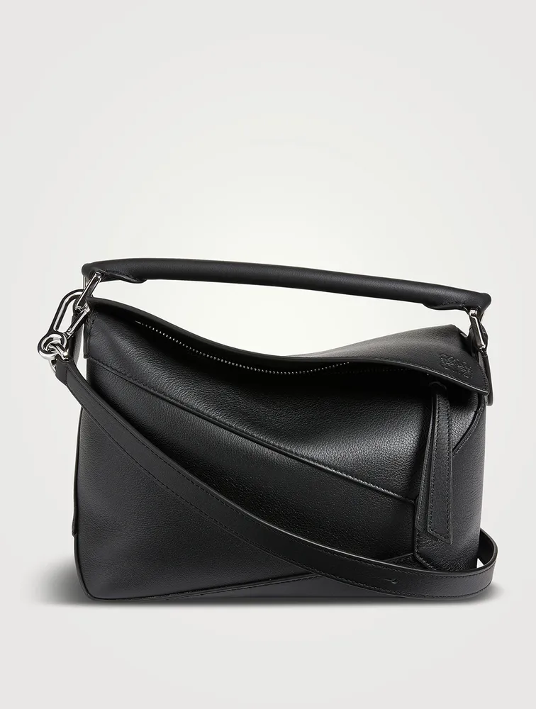 Small Puzzle Edge Leather Bag