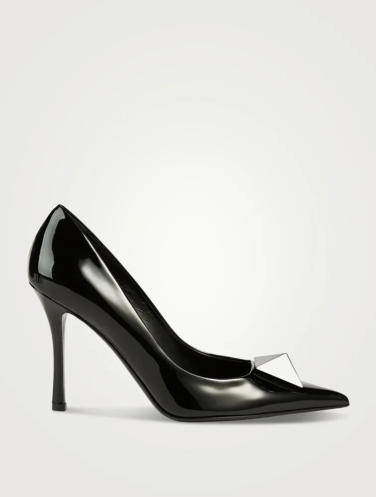 One Stud Leather Pumps