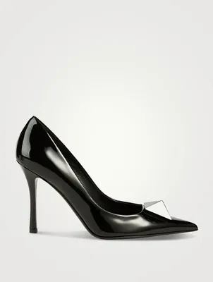 One Stud Leather Pumps