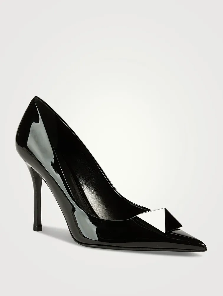 One Stud Leather Pumps