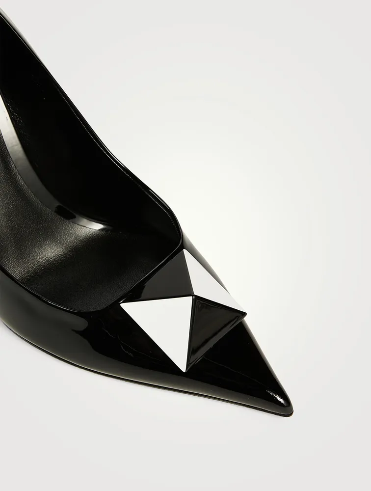 One Stud Leather Pumps