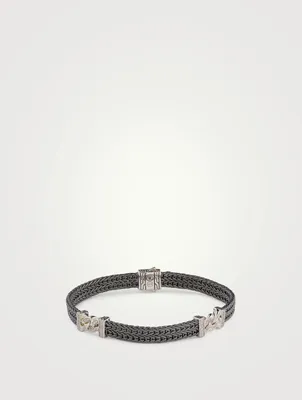 Rata Chain Pavé Station Bracelet