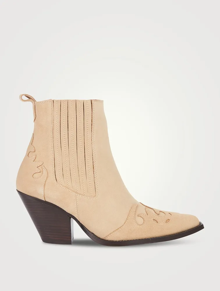 Suede Western Boots