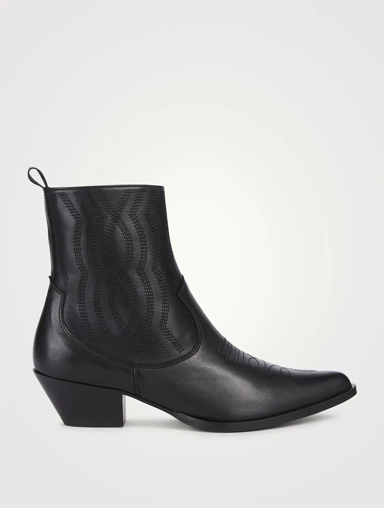 Leather Western Boots