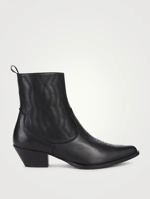 Leather Western Boots