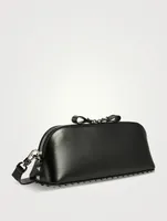 Rockstud Leather Clutch
