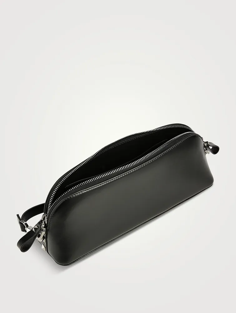 Rockstud Leather Clutch