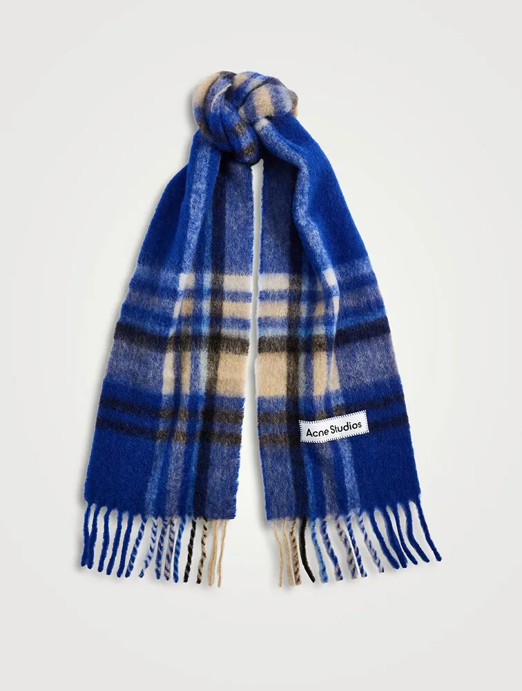Mohair Tartan Scarf