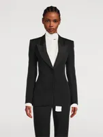 Single-Breasted Wool Blazer
