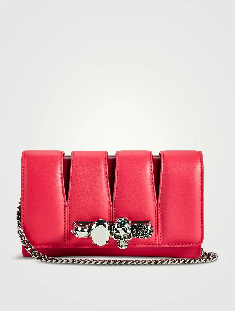 The Slash Four-Ring Leather Clutch