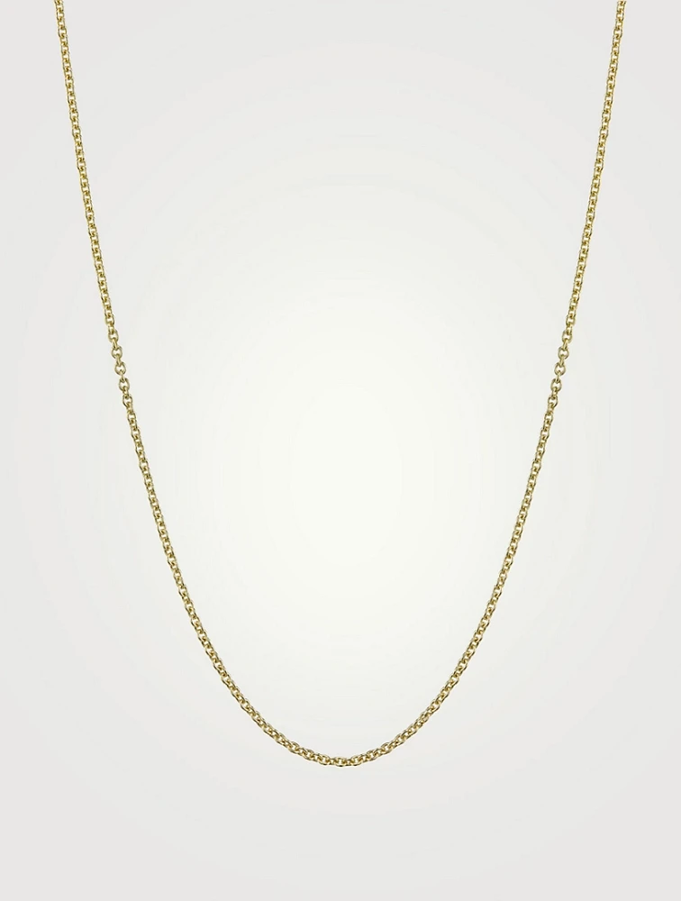 Medium 14K Gold Tiffany Chain Necklace - 18-inch