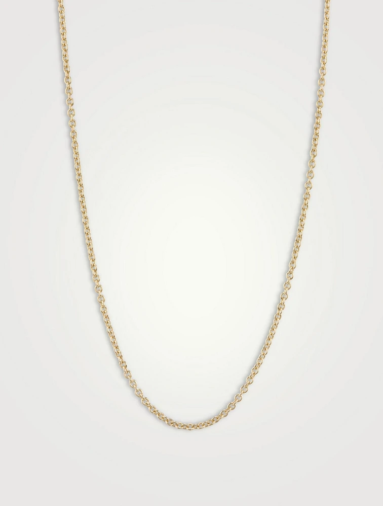 14K Gold Heavy Tiffany Chain Necklace - 20-Inch